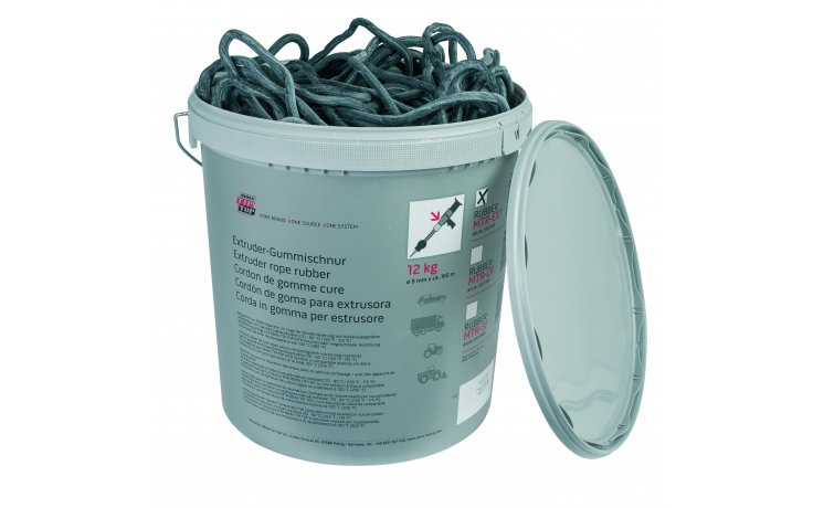 Mieszanka gumowa w sznurze RUBBER MTR-EXT, waga 12 kg, rozmiar Ø 8 mm