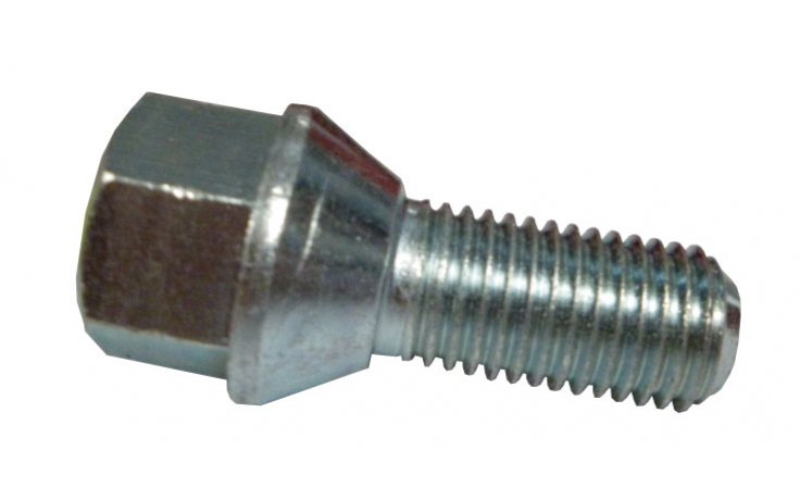 Śruba mocująca M12x1,5, gwint 24mm, stożek, klucz 17