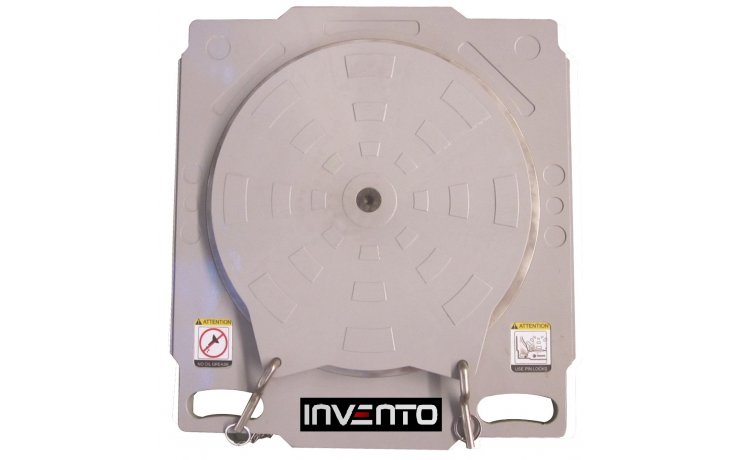 Obrotnice aluminiowe, 2 szt. 50mm z gumowymi wkładkami