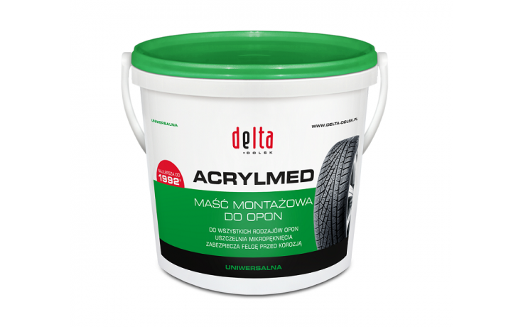 ACRYLMED Maść montażowa uniwersalna (Delta Zielona) - Pasta do montażu opon 4 kg