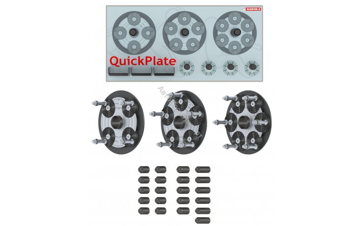 Haweka Quick Plate IV - Zestaw płyt dociskowych