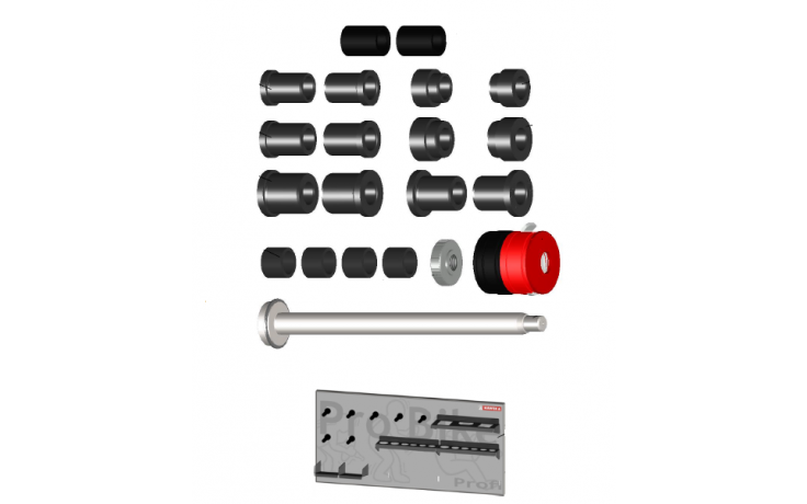 ProBike III doposażenie, 19mm wałek, QuickFix, zestaw tulejek