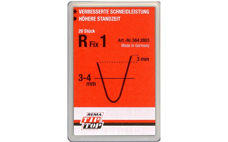 Nożyki R Fix 1, 3-4 mm, do nacinarki Rubber Cut