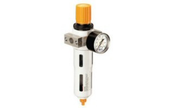 Filtr powietrza 1/2" z reduktorem, manometrem, RECTUS