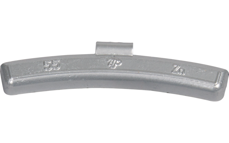 Ciężarki cynkowe powlekane ALU-S 55g, nabijane na obręcz aluminiową