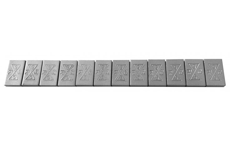 Ciężarek klejony ALU SLIM - FE 12 x 5g - malowany