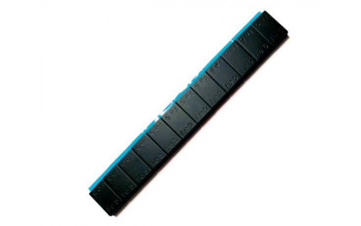Ciężarek klejony ALU SLIM - FE 12 x 5g - czarny