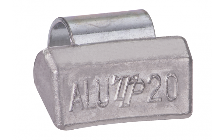 Ciężarek ołowiany ALU 20g, nabijany na obręcz aluminiową - niepowlekany