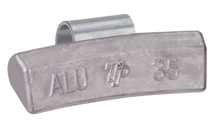 Ciężarek ołowiany ALU 35g, nabijany na obręcz aluminiową - niepowlekany