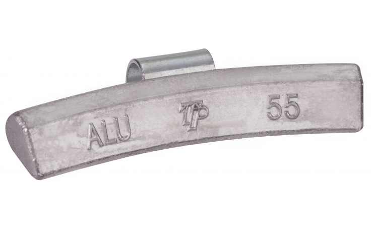 Ciężarek ołowiany ALU 55g, nabijany na obręcz aluminiową - niepowlekany