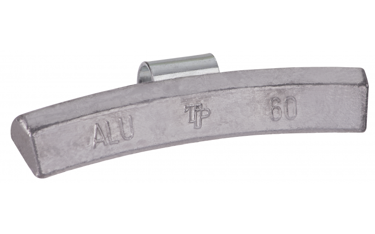 Ciężarek ołowiany ALU 60g, nabijany na obręcz aluminiową - niepowlekany