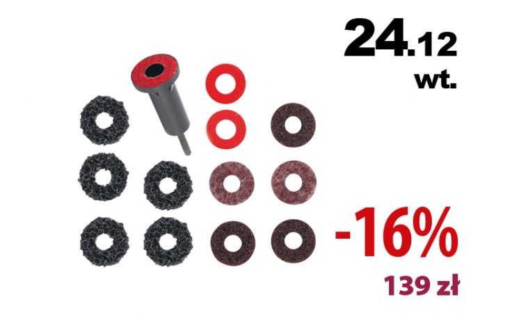 Tarcze do polerowania piasty ze szpilkami 14szt.