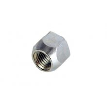 Nakrętka mocująca M12x1,5 otwarta, bez kołnierza, 17mm, klucz 21, złota