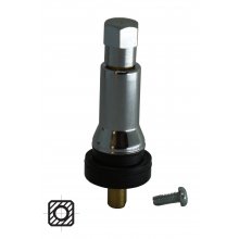 Zawór TPMS do czujnika OEM - TRW gumowy z  chromowaną nakładką 