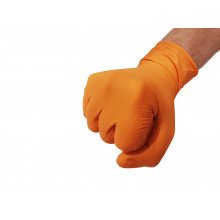 Rękawiczki warsztatowe z nitrylu Grippaz PREMIUM pomarańczowe rozmiar XL, op. 50 szt