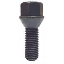 Śruba mocująca M14x1,5, gwint 45mm, stożek, klucz 17, Geomet czarna