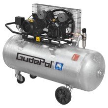 Sprężarka tłokowa Gudepol HD40, 200 litrów, 10 bar,3 kW
