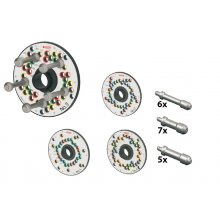 Haweka World Kit II - Zestaw płyt dociskowych do uchwytu szybkomocującego - Cemb P/ Hofmann Megaplan P/ Corghi P /Mondolfo P/Tip Top Probalance P