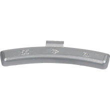 Ciężarki cynkowe powlekane ALU-S 55g, nabijane na obręcz aluminiową