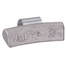 Ciężarek ołowiany ALU 35g, nabijany na obręcz aluminiową - niepowlekany