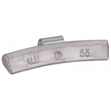 Ciężarek ołowiany ALU 55g, nabijany na obręcz aluminiową - niepowlekany