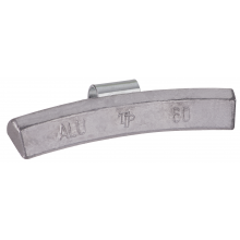 Ciężarek ołowiany ALU 60g, nabijany na obręcz aluminiową - niepowlekany
