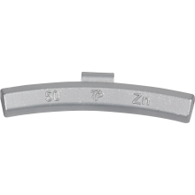 Ciężarki cynkowe powlekane ALU-S 55g, nabijane na obręcz aluminiową