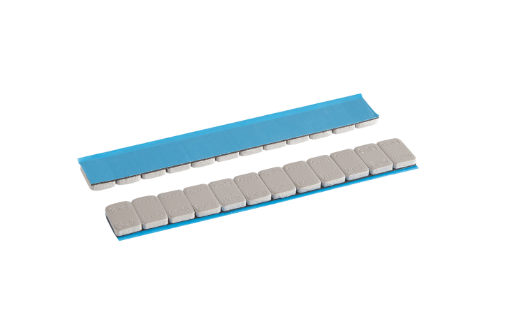 Ciężarek klejony FE 12 x 5g malowany szary 100 szt
