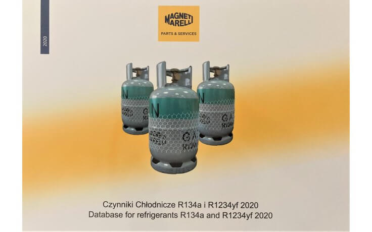 Baza Danych Czynników / Gazów R134a R1234yf