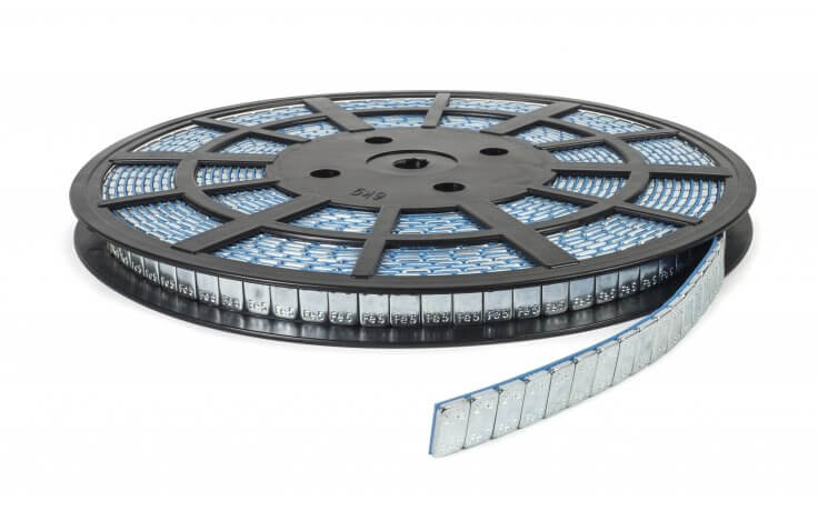 Ciężarek klejony ALU SLIM Clear Tape - FE 1200 x 5g na rolce - ocynkowany