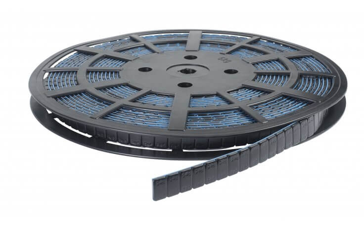 Ciężarek klejony ALU SLIM Clear Tape - FE 1200 x 5g na rolce - malowany czarny